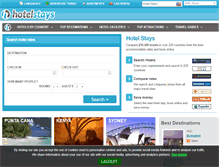 Tablet Screenshot of hotelstays.com